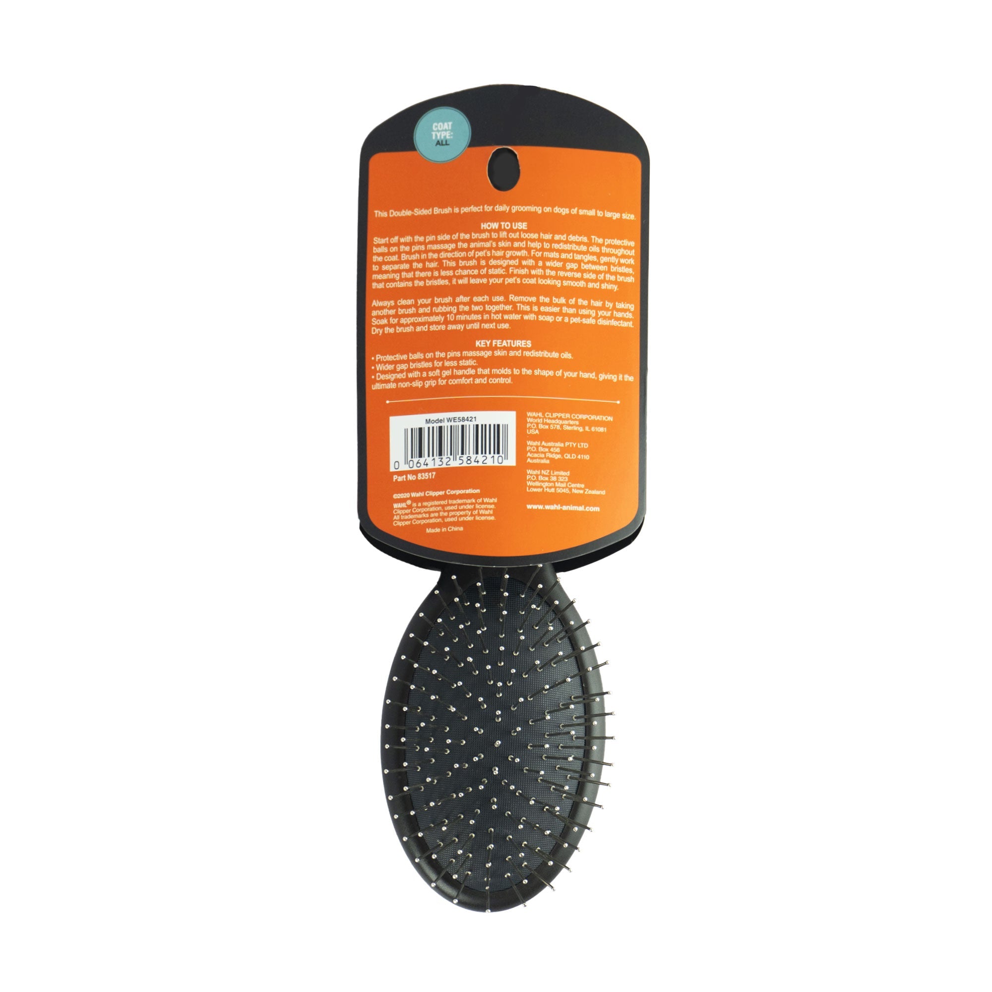 WAHL Double Sides Pin Brush For Dogs - CreatureLand