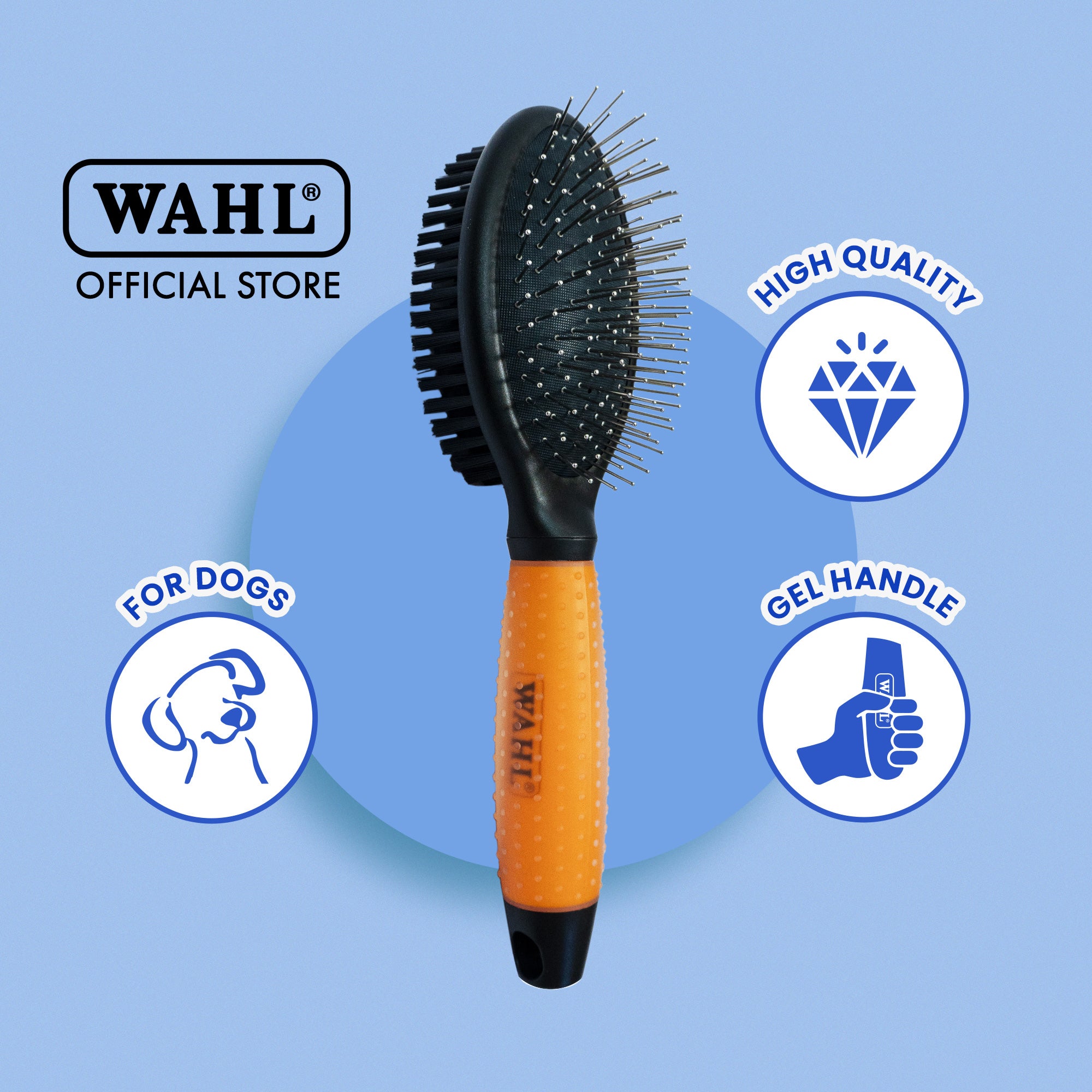 WAHL Double Sides Pin Brush For Dogs - CreatureLand