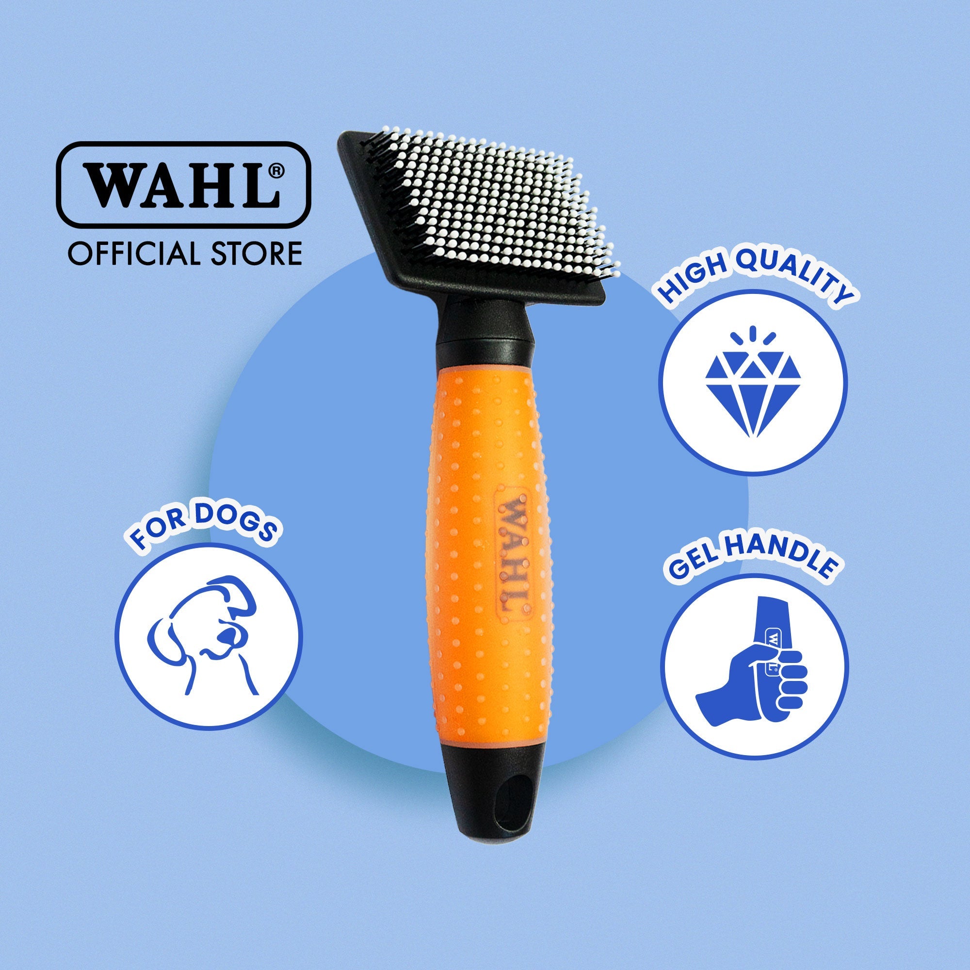 WAHL Nylon Slicker Brush For Dogs (Small) - CreatureLand