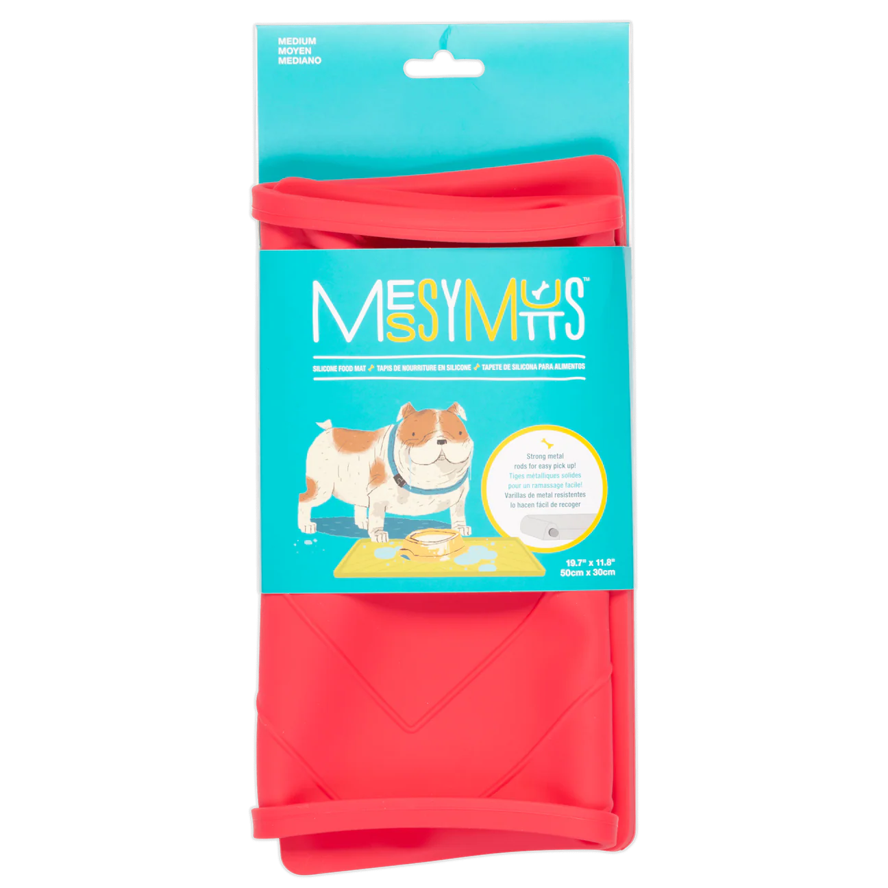 Silicone Non-Slip Dog Bowl Mat with Raised Edge