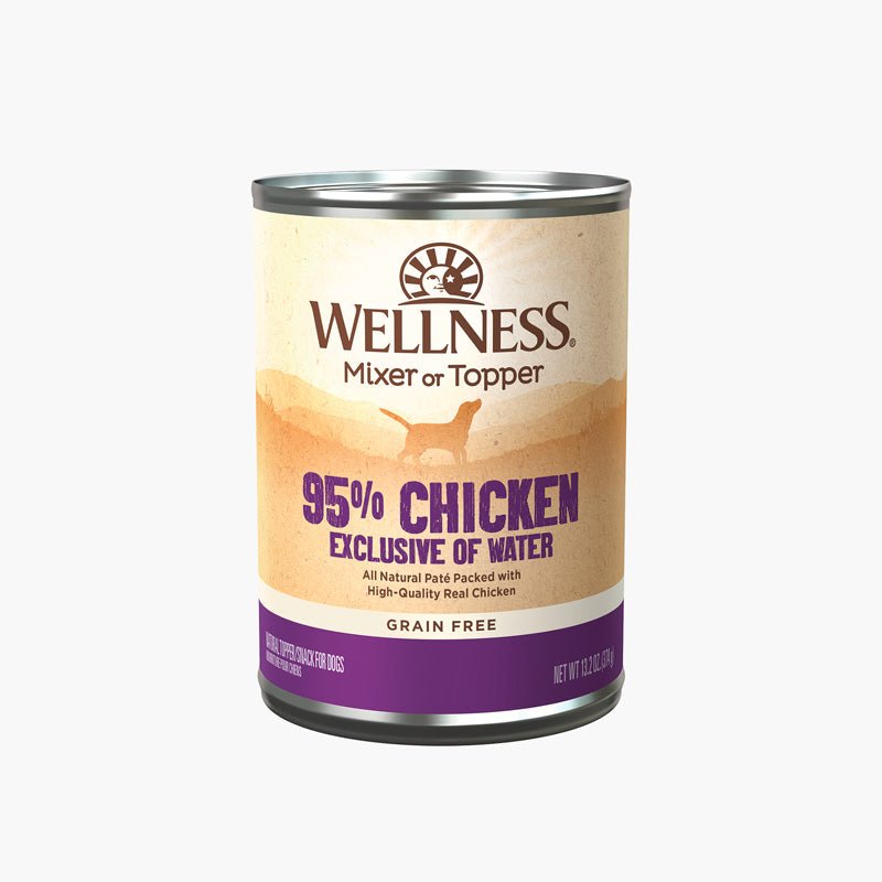 Wellness 95% Chicken Grain - Free Canned Dog Food (374g) - CreatureLand