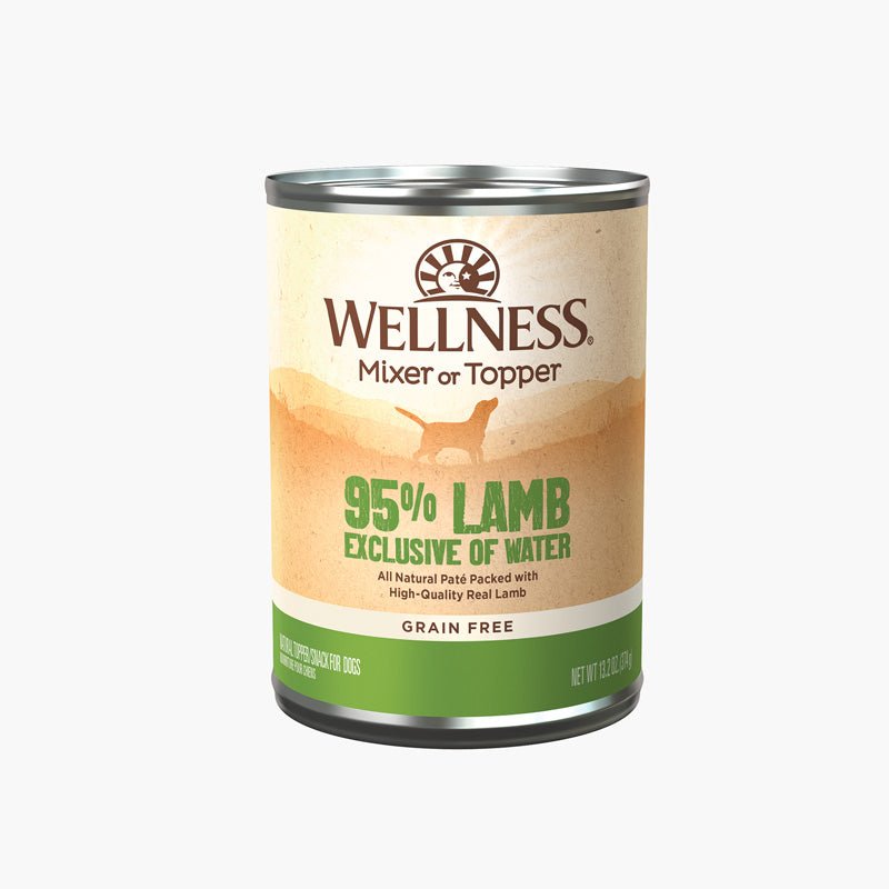 Wellness 95% Lamb Grain - Free Canned Dog Food (374g) - CreatureLand