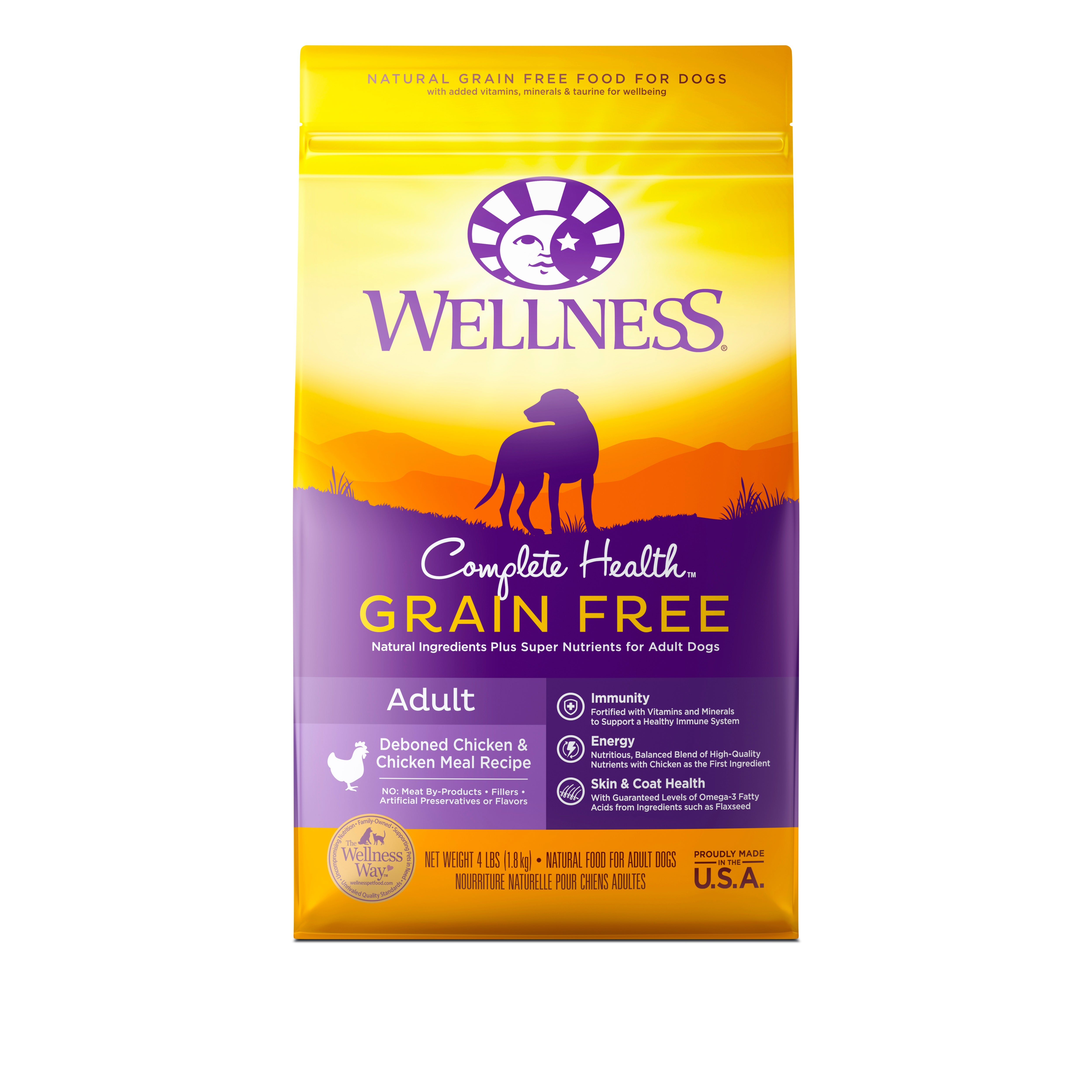 Wellness Complete Health Grain Free Adult Deboned Chicken & Chicken Meal Dry Dog Food - CreatureLand