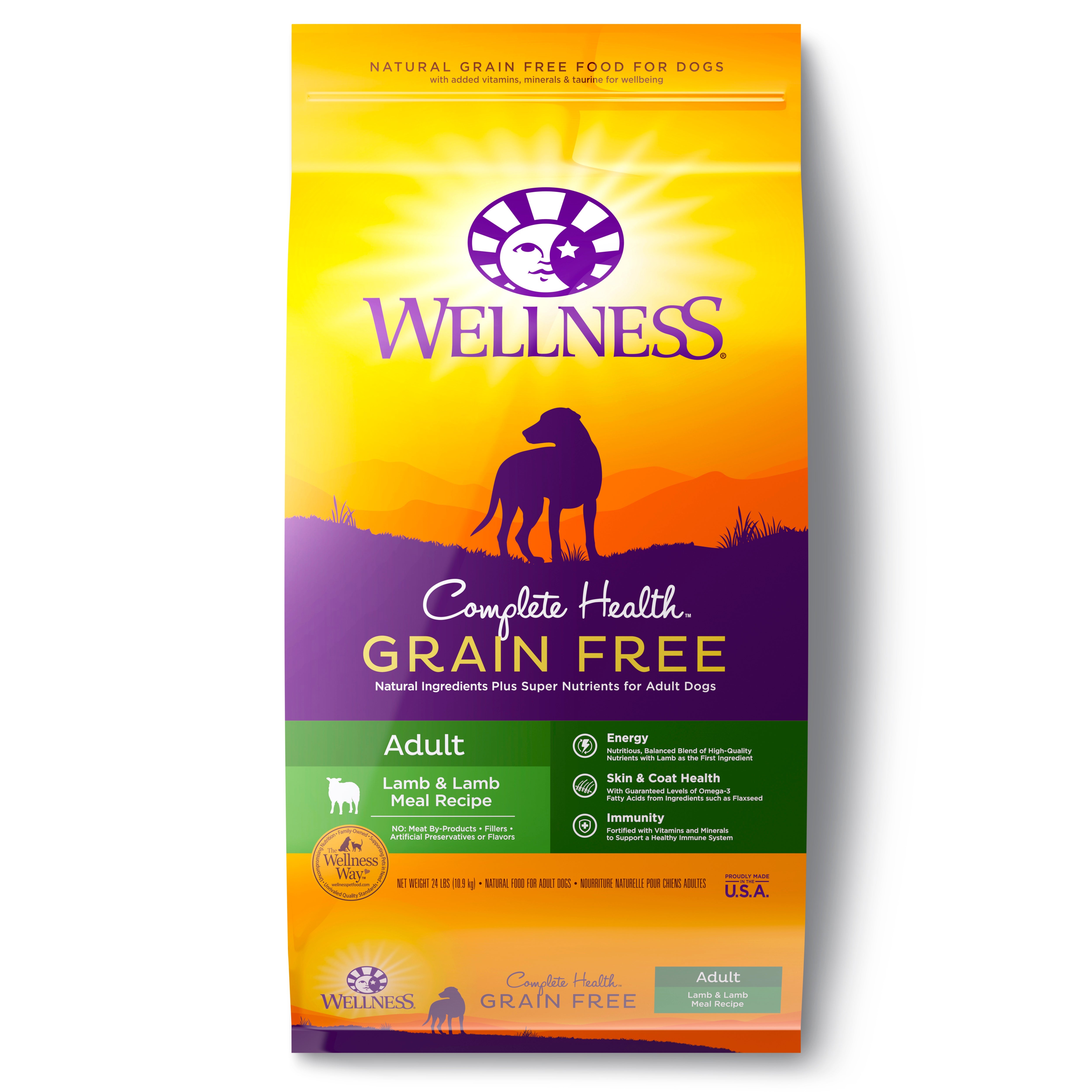 Wellness Complete Health Grain Free Adult Lamb & Lamb Meal Dry Dog Food - CreatureLand