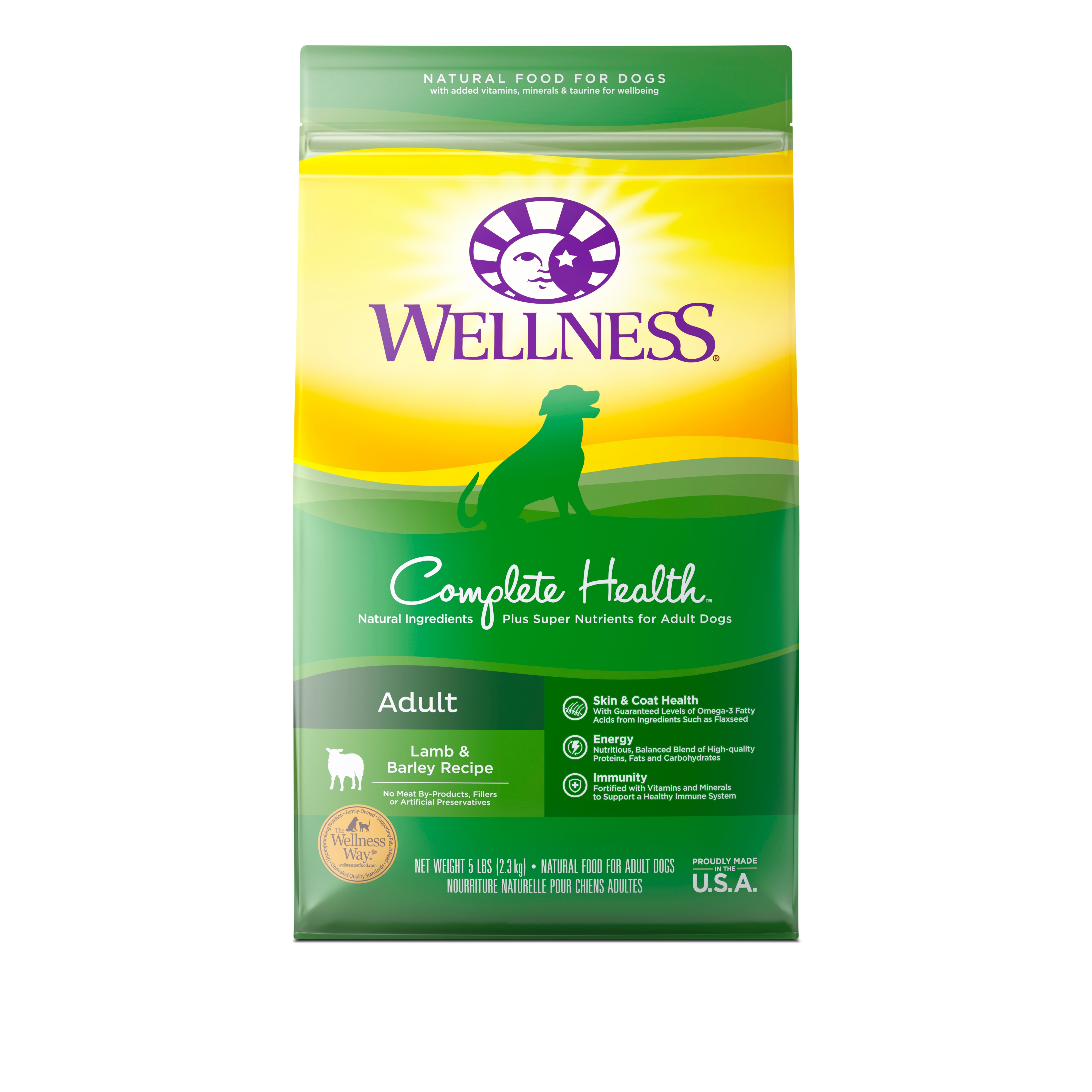 Wellness Complete Health Lamb & Barley Adult Dry Dog Food - CreatureLand