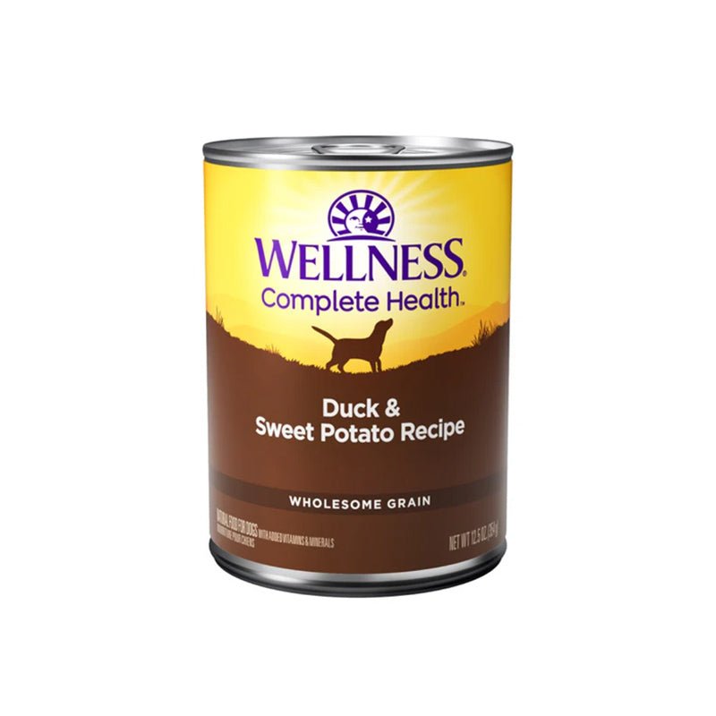 Wellness Complete Health Paté | Duck & Sweet Potato Wet Dog Food (354g) - CreatureLand