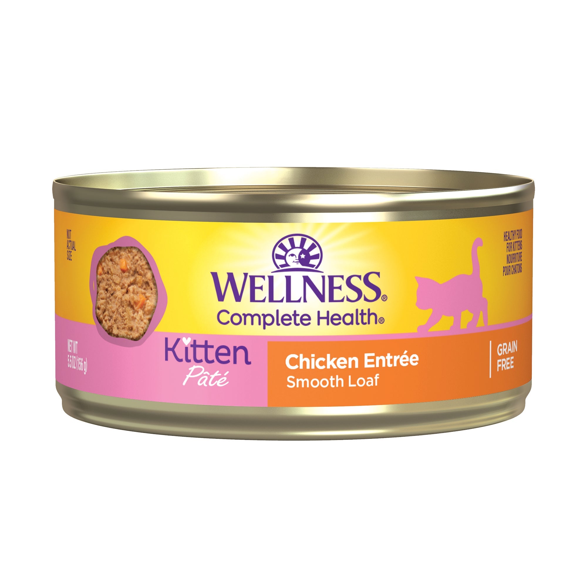Wellness Complete Health™ Pâté Wet Cat Food | Kitten Chicken (5.5 oz) - CreatureLand