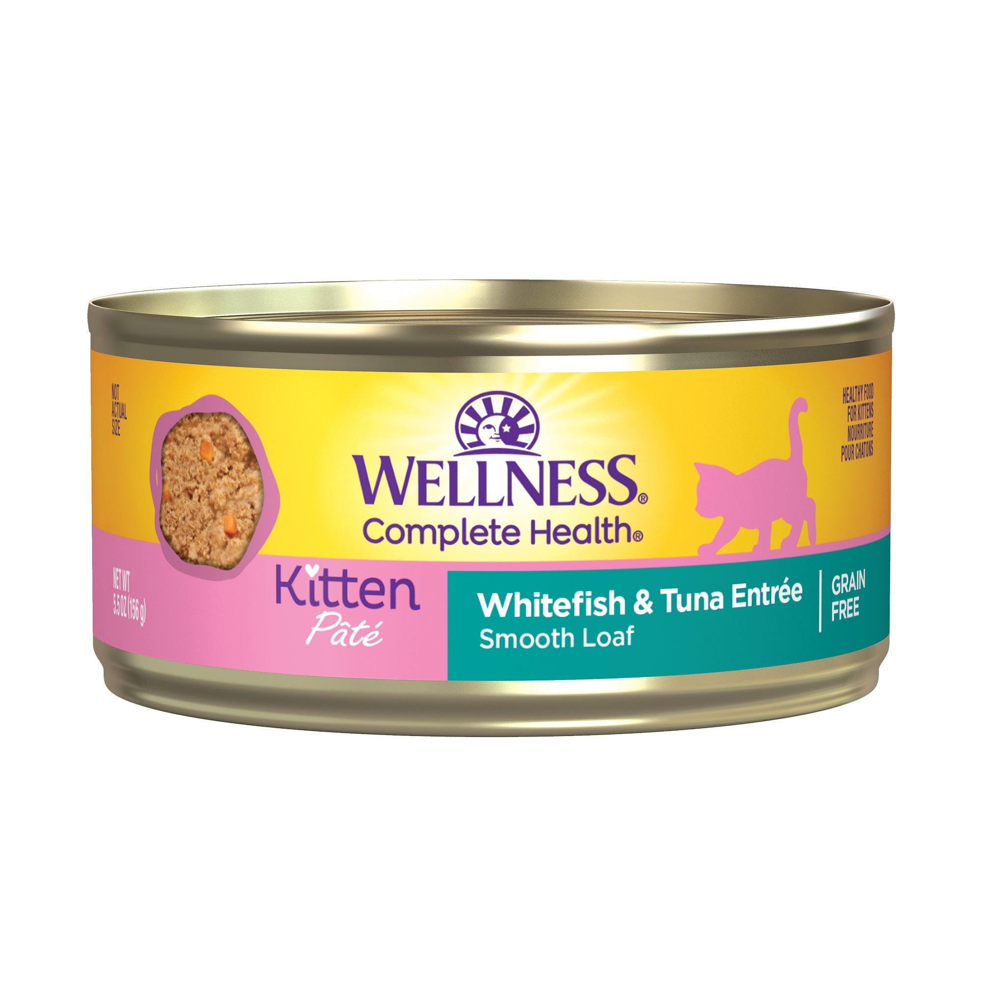 Wellness Complete Health™ Pâté Wet Cat Food | Kitten Whitefish & Tuna (5.5 oz) - CreatureLand