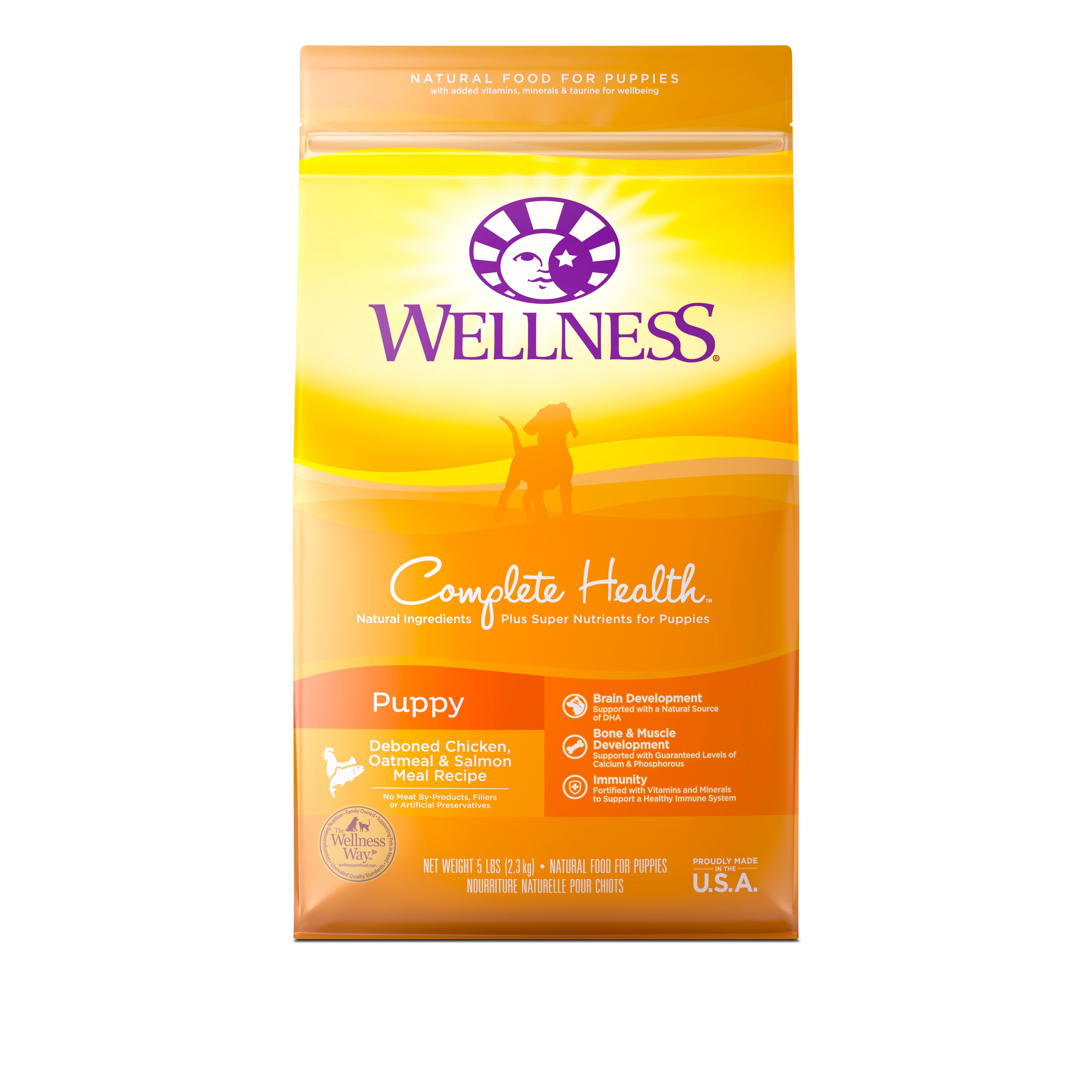 Wellness Complete Health Puppy Chicken, Oatmeal & Salmon Dry Dog Food - CreatureLand