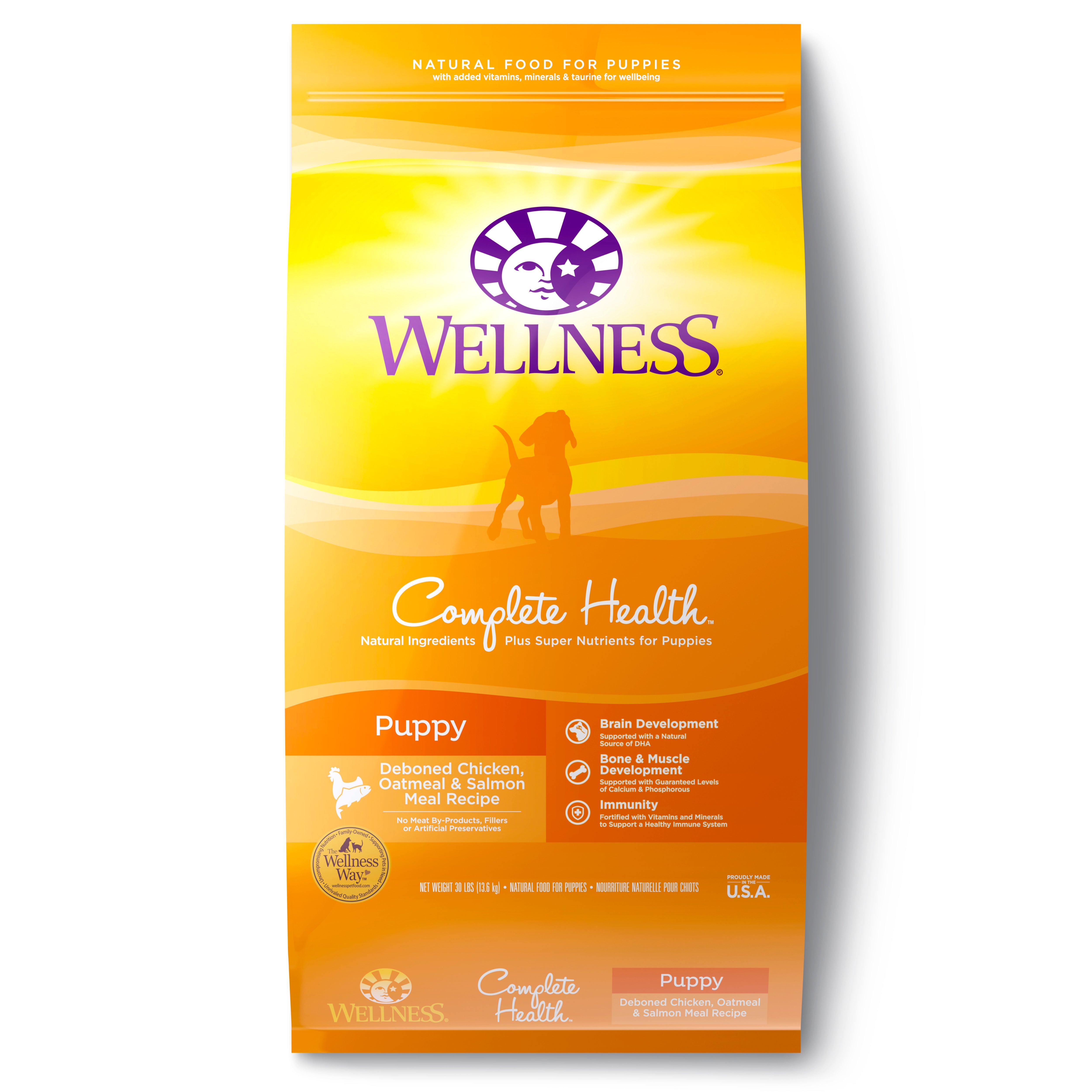 Wellness Complete Health Puppy Chicken, Oatmeal & Salmon Dry Dog Food - CreatureLand