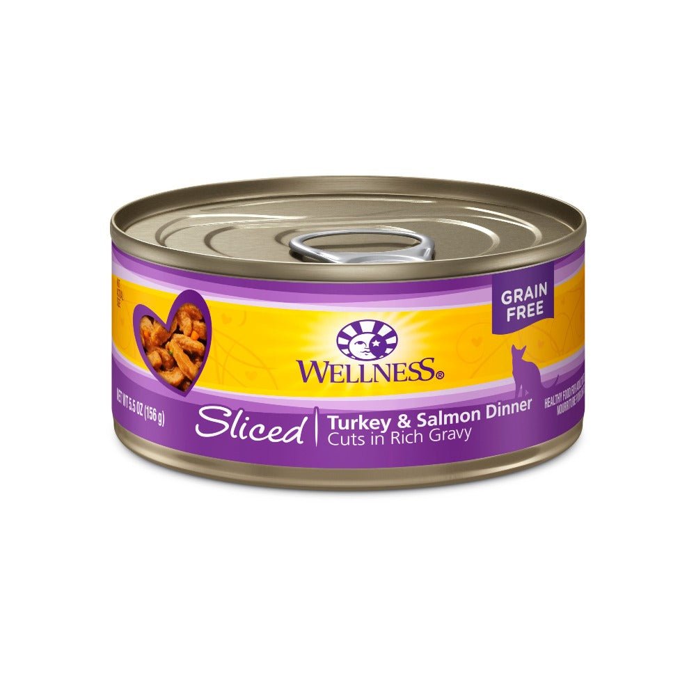 Wellness Complete Health™ Sliced Wet Cat Food | Turkey & Salmon Dinner (5.5 oz) - CreatureLand