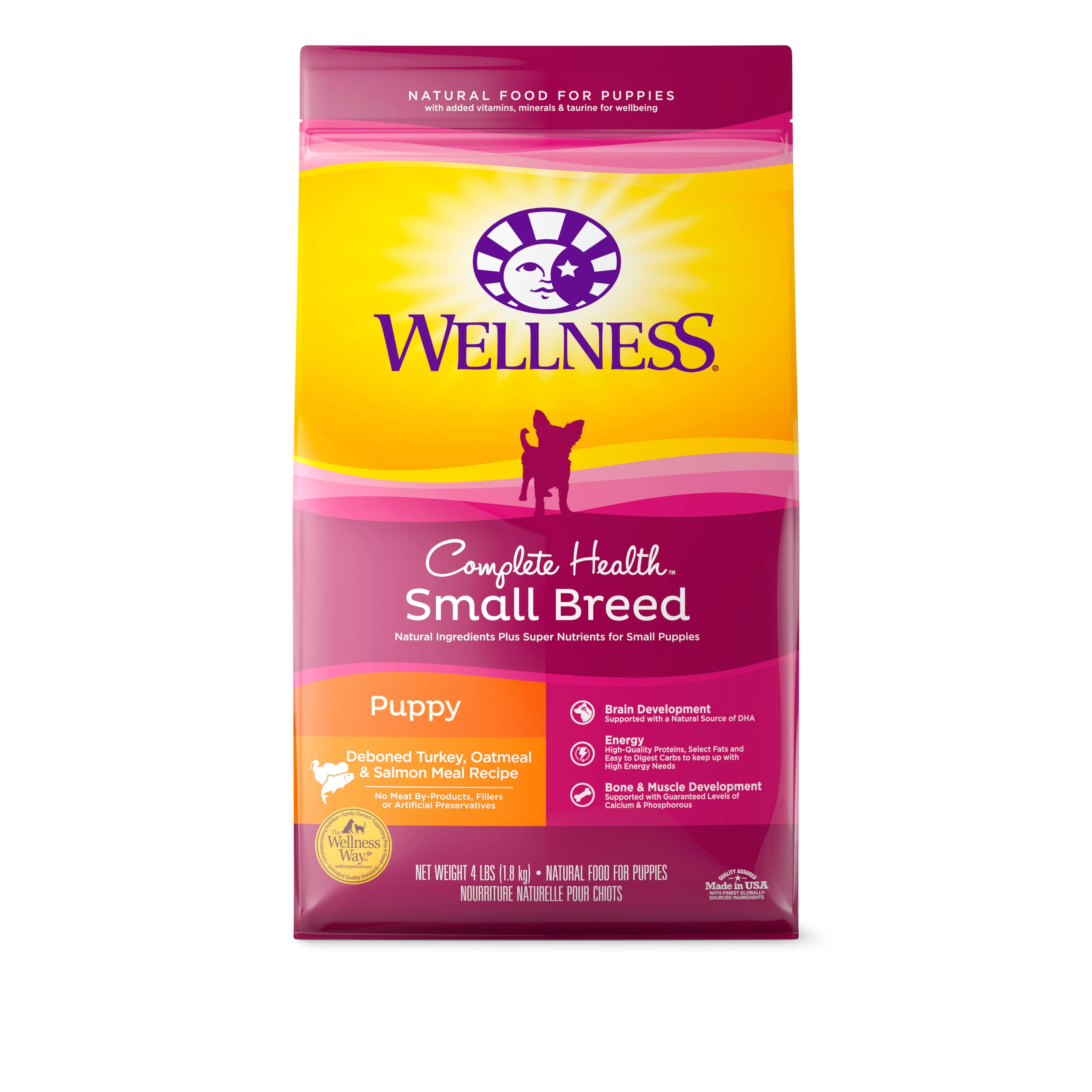 Wellness Complete Health Small Breed Puppy Dry Dog Food (4lb) - CreatureLand