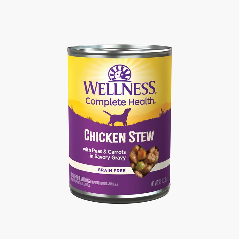 Wellness Complete Health Stew | Chicken With Peas & Carrots Grain - Free Wet Dog Food (354g) - CreatureLand