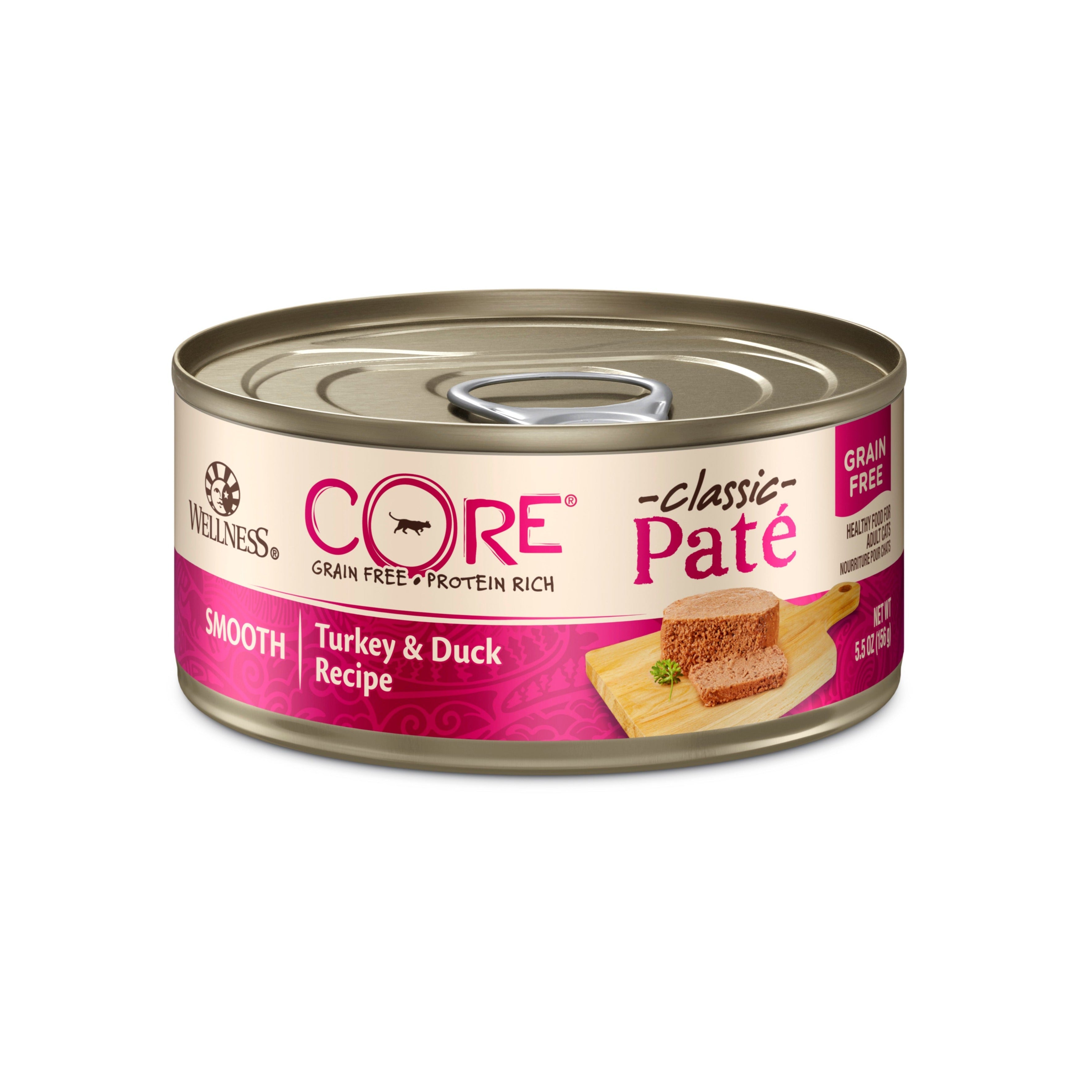 Wellness CORE® Classic Pâté Wet Cat Food | Turkey & Duck (5.5 oz) - CreatureLand