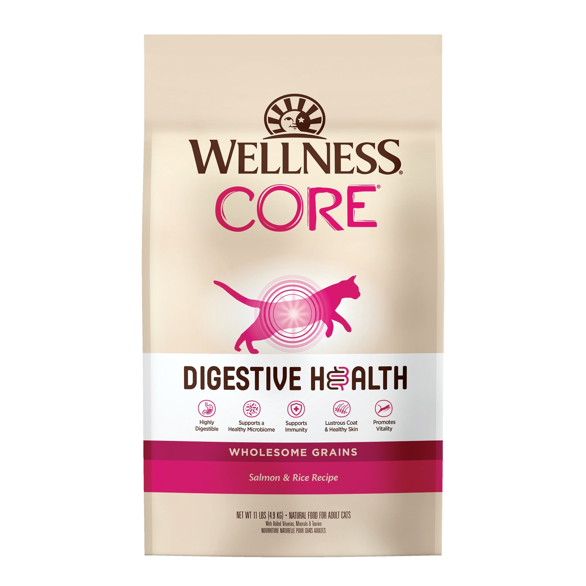 Wellness CORE® Digestive Health with Wholesome Grains Dry Cat Food | Salmon - CreatureLand
