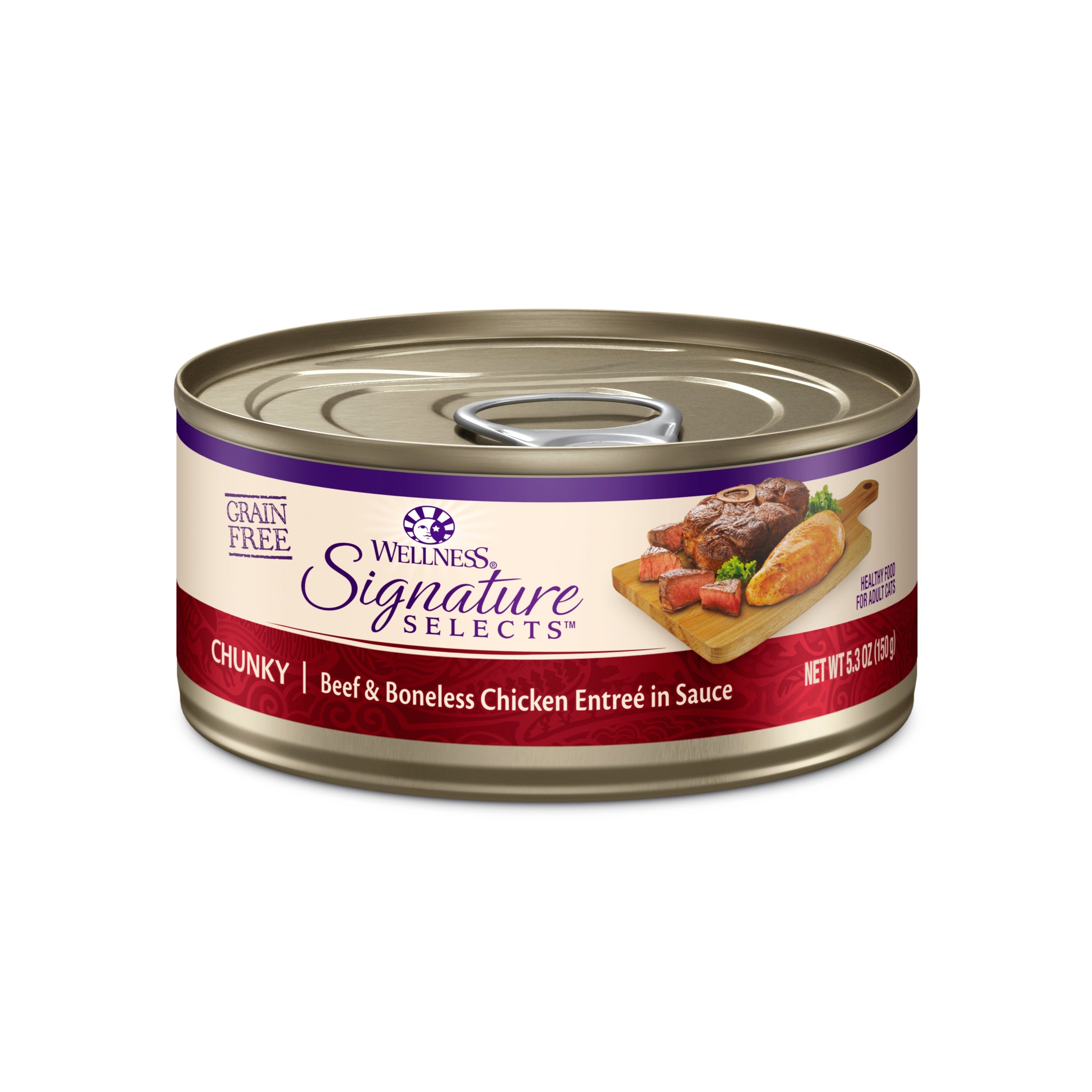 Wellness CORE® Signature Selects® Wet Cat Food | Chunky Beef & Chicken - CreatureLand