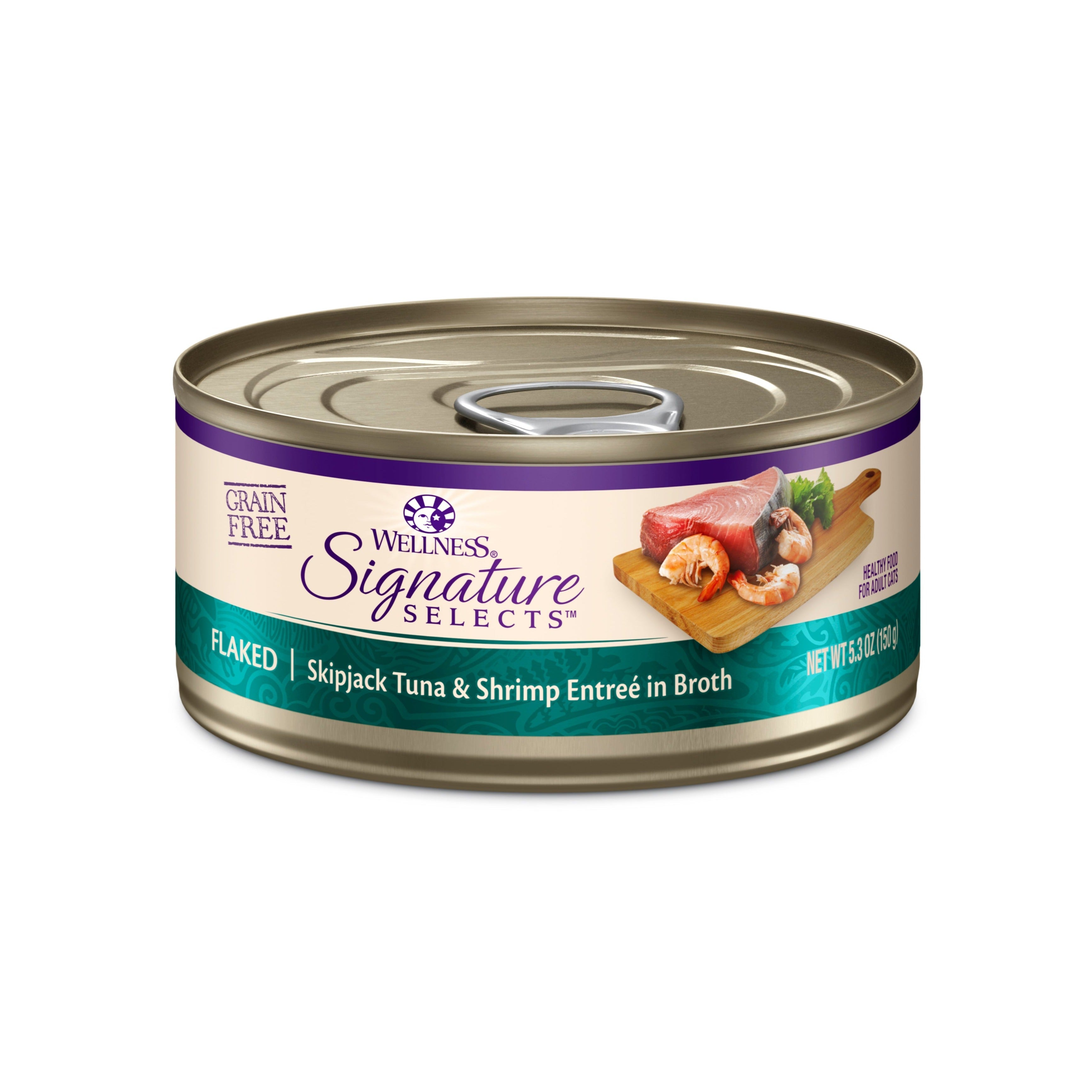Wellness CORE® Signature Selects® Wet Cat Food | Flaked Skipjack Tuna & Shrimp - CreatureLand