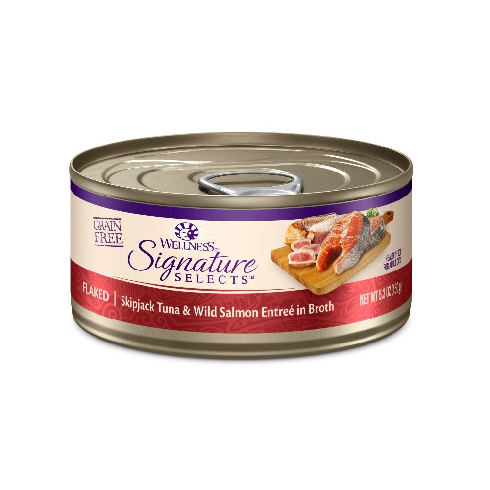 Wellness CORE® Signature Selects® Wet Cat Food | Flaked Skipjack Tuna & Wild Salmon - CreatureLand