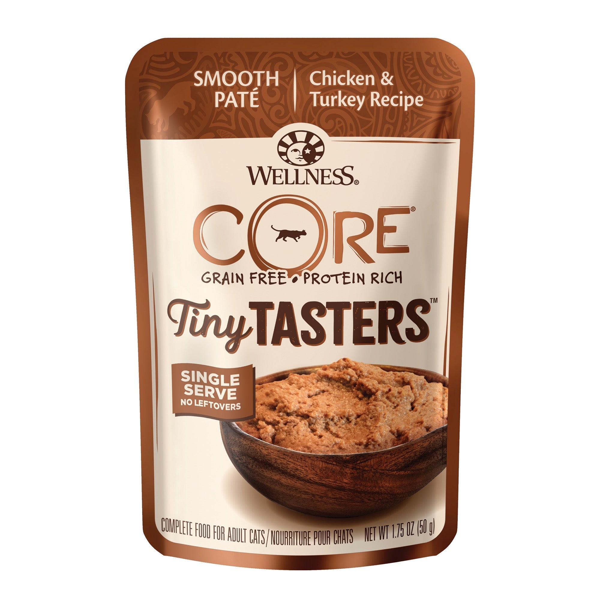 Wellness CORE® Tiny Tasters™ Pate Wet Cat Food | Chicken & Turkey (1.75 oz) - CreatureLand
