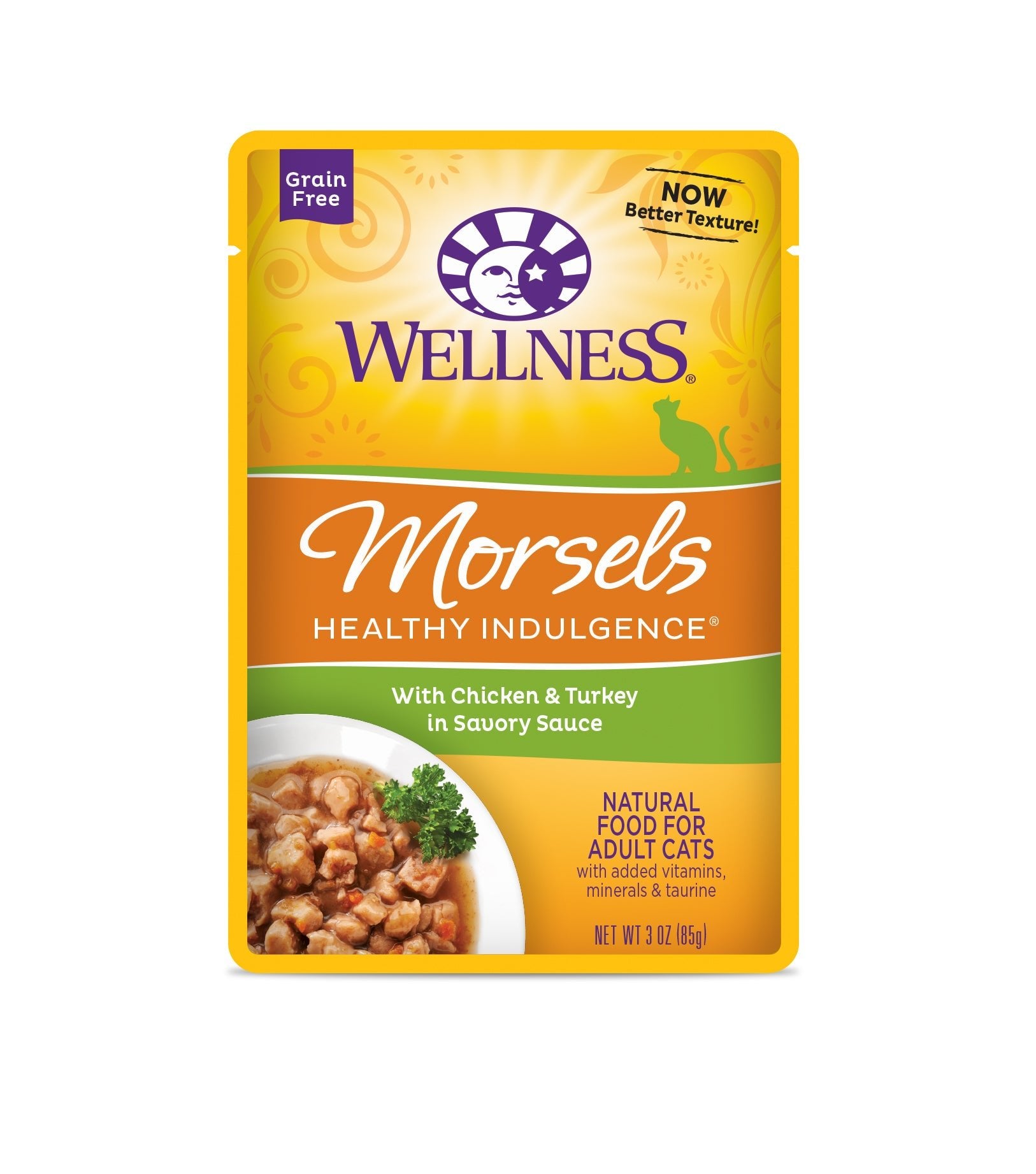 Wellness Healthy Indulgence® Morsels Wet Cat Food | Chicken & Turkey (3 oz) - CreatureLand