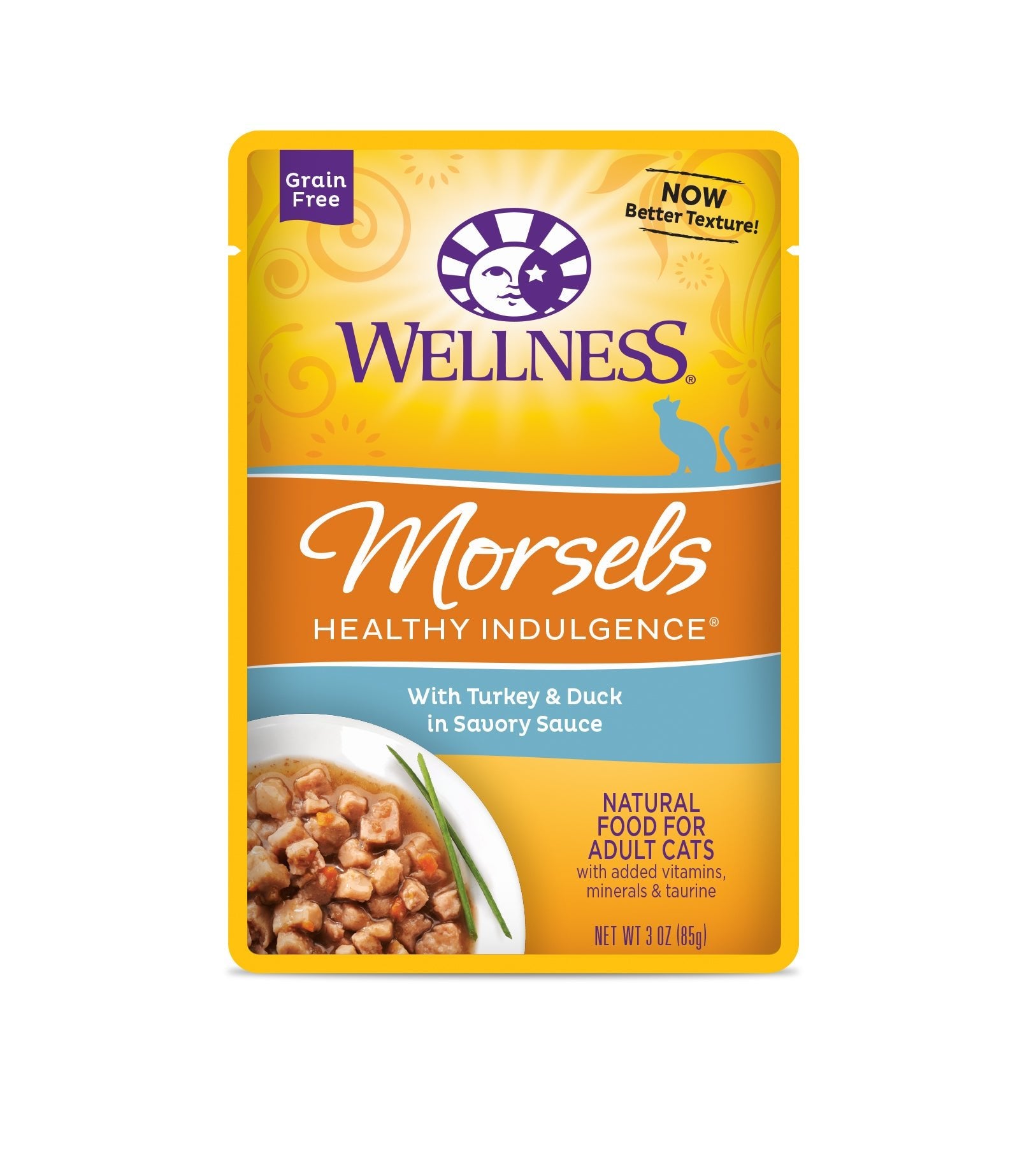 Wellness Healthy Indulgence® Morsels Wet Cat Food | Turkey & Duck (3 oz) - CreatureLand