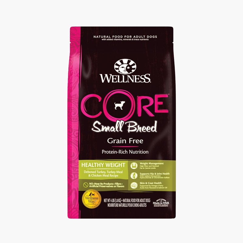 Wellness Wellness CORE Grain - Free Small Breed Healthy Weight Formula Dry Dog Food - CreatureLand