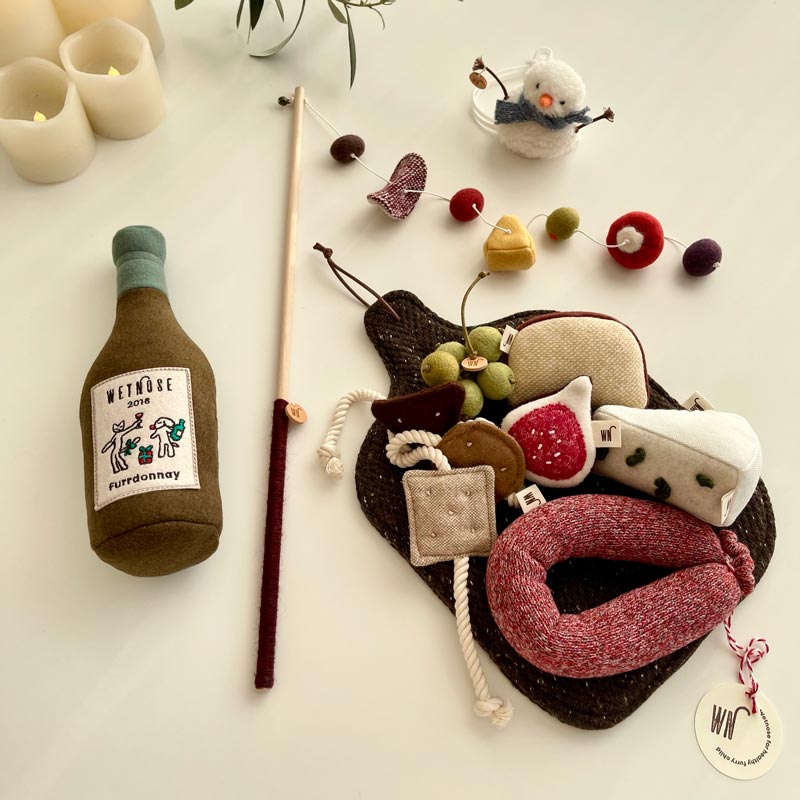 Wetnose Wine & Cheese Platter Catnip Toys (7 Designs) - CreatureLand