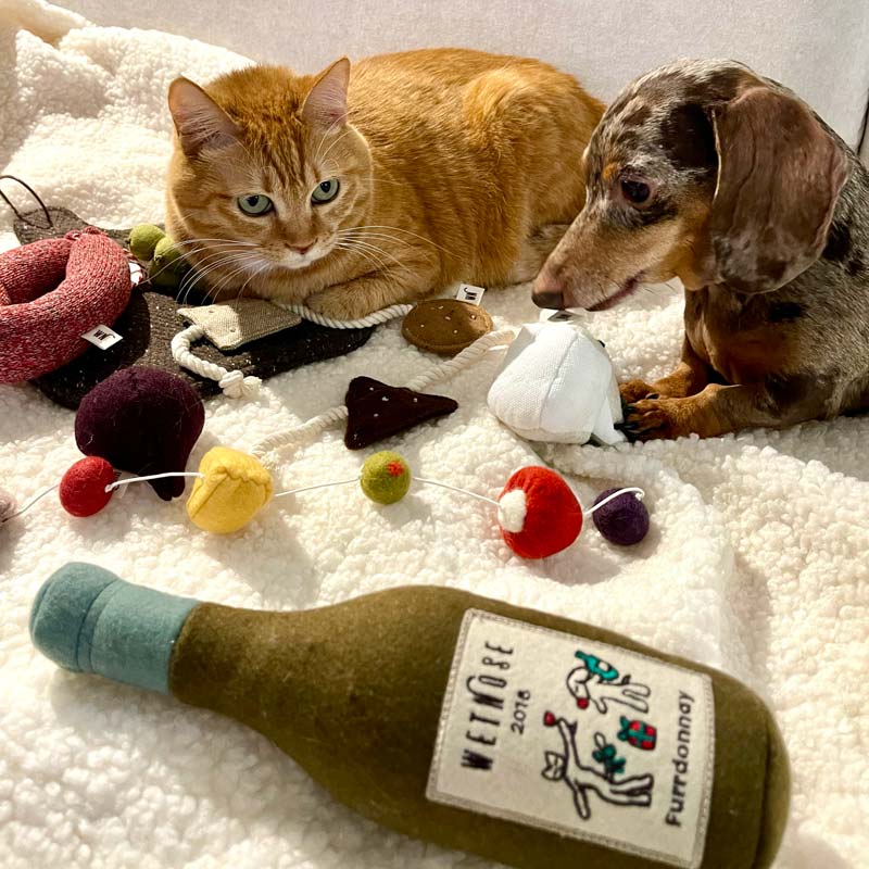 Wetnose Wine & Cheese Platter Catnip Toys (7 Designs) - CreatureLand