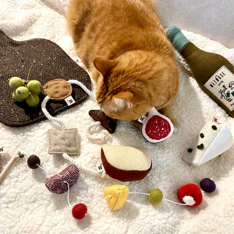 Wetnose Wine & Cheese Platter Catnip Toys (7 Designs) - CreatureLand