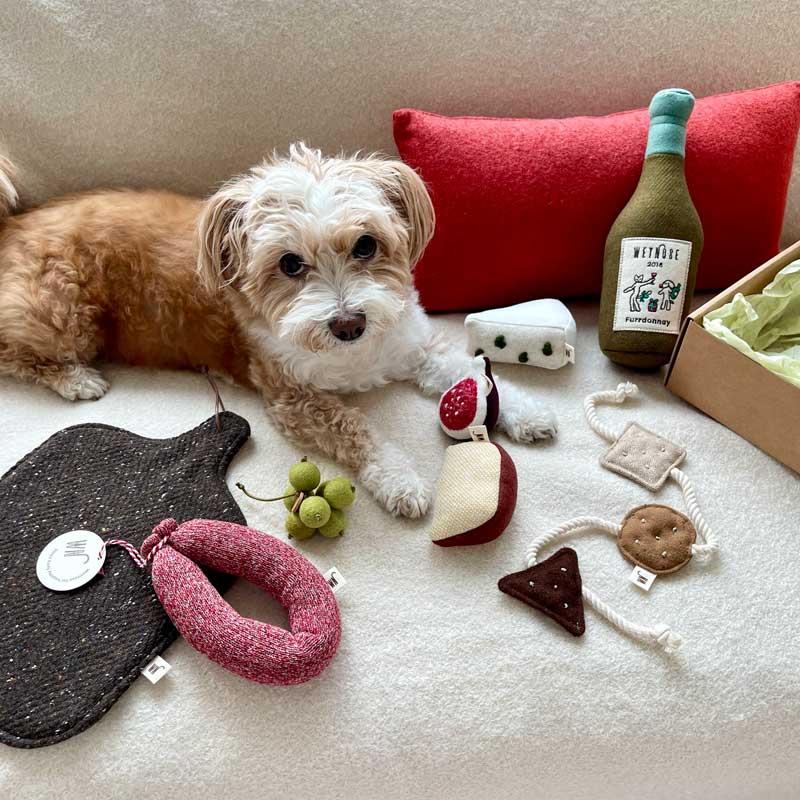 Wetnose Wine & Cheese Platter Dog Toys (7 Designs) - CreatureLand