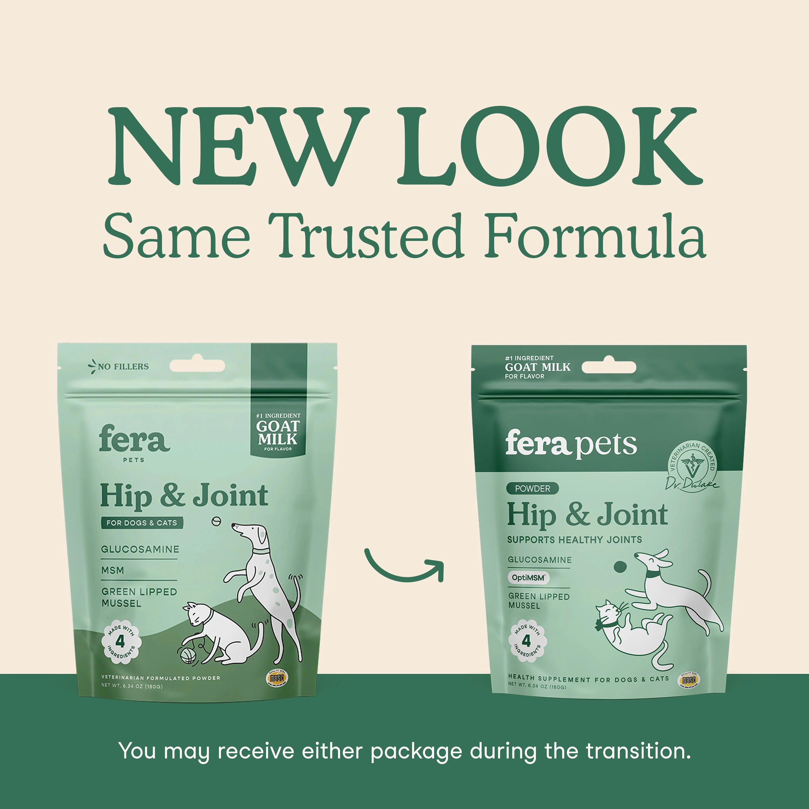 Hip + Joint Milk Topper For Dogs & Cats (180g)