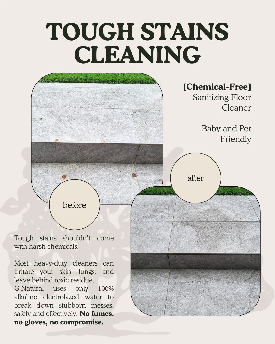 Soap-Free Sanitizing Floor Cleaner | Safe for Babies & Pets