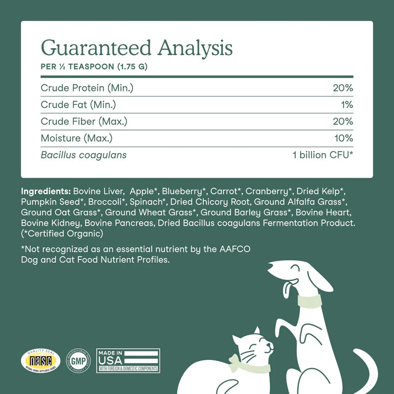 Whole Food Multivitamin Topper For Dogs and Cats