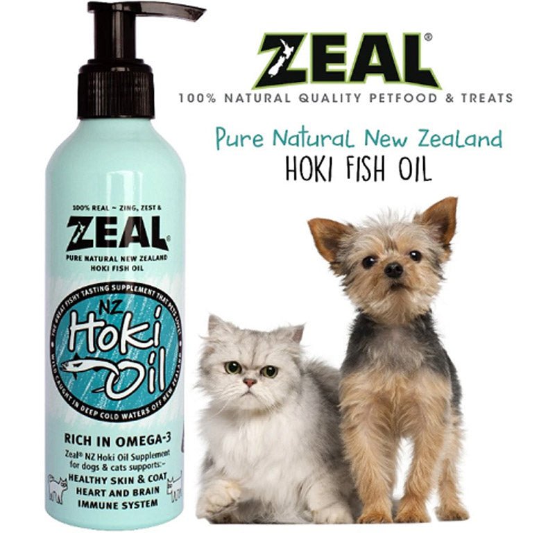 Zeal® Pure Natural New Zealand Hoki Fish Oil Cat & Dog (225ml) - CreatureLand