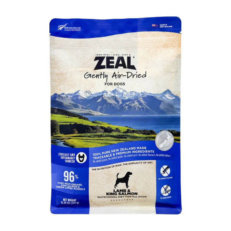 Zeal Gently Air-Dried Dog Food | Lamb & Salmon