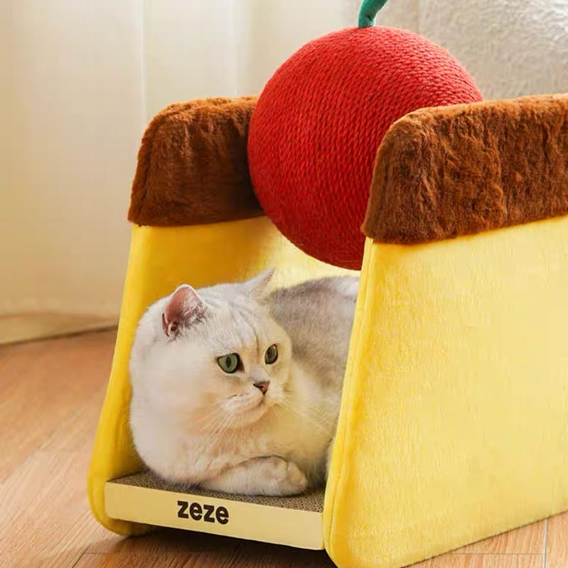 Zeze Cherry Pudding Cat Scratcher - CreatureLand