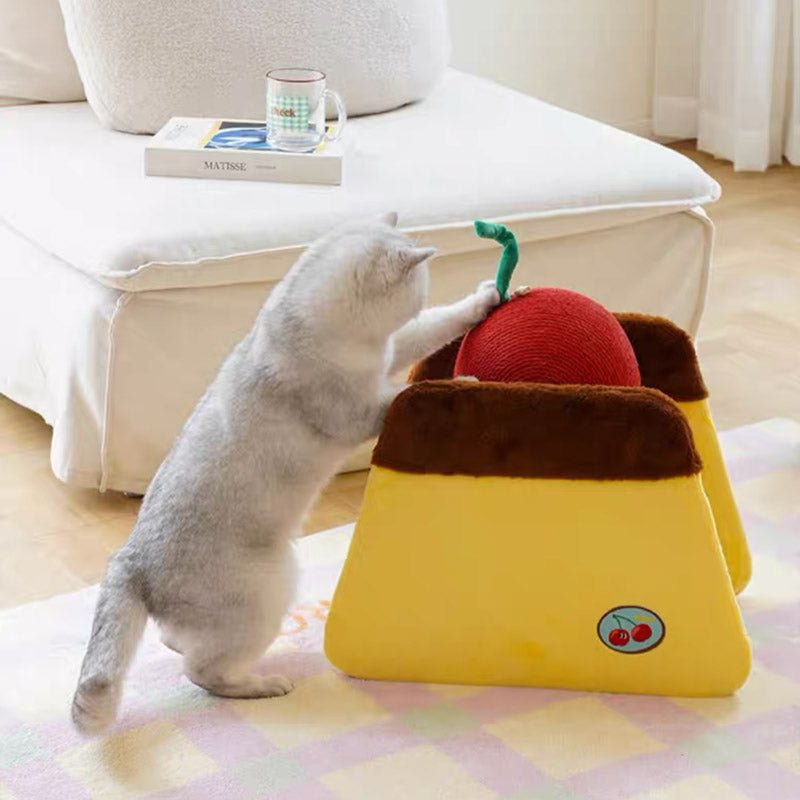 Zeze Cherry Pudding Cat Scratcher - CreatureLand