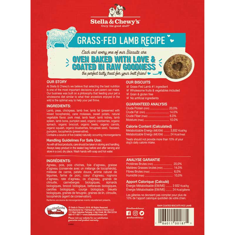 Freeze-Dried Raw Coated Biscuits | Lamb (9oz)