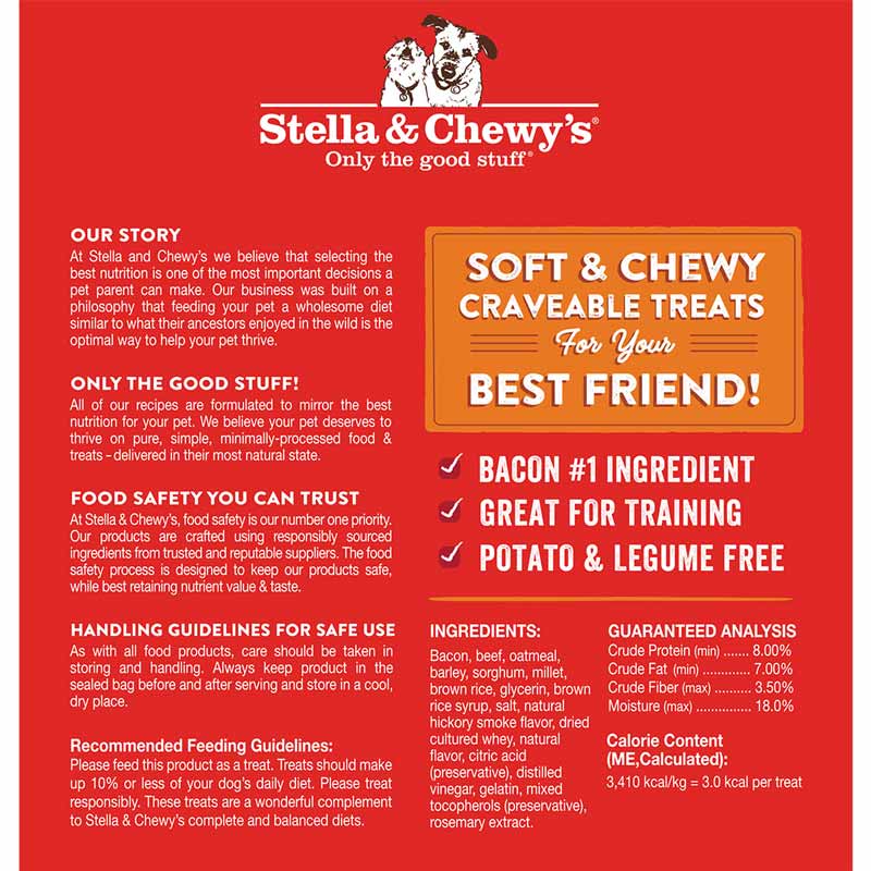 Crav'n Bac'n Bites | Bacon & Beef Dog Training Treats (8.25oz)