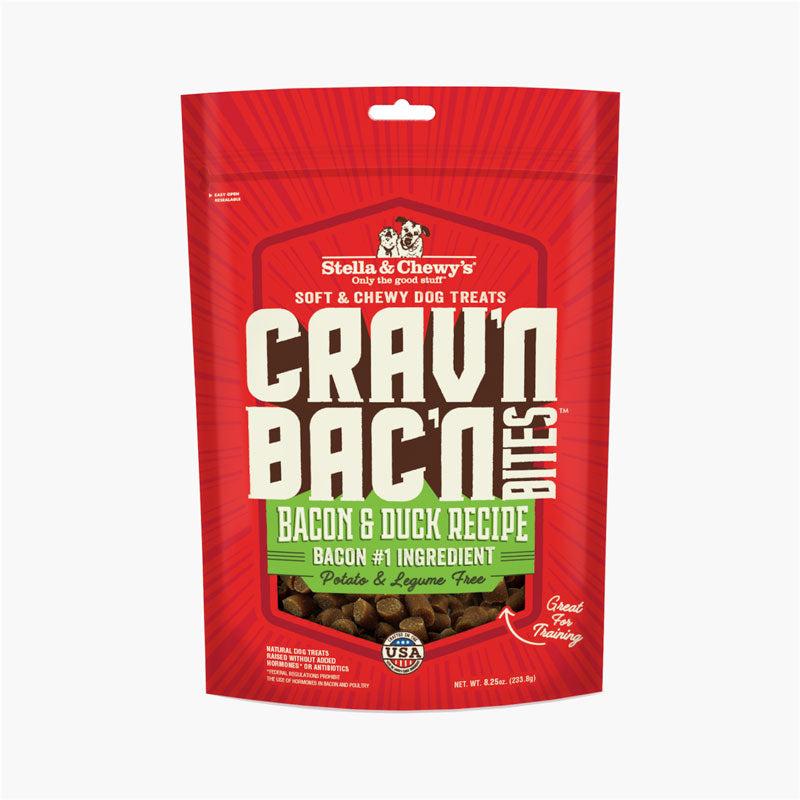 Crav'n Bac'n Bites | Bacon & Duck Dog Training Treats (8.25oz)