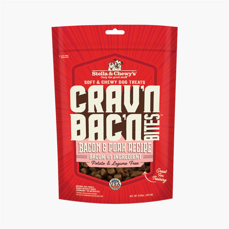 Crav'n Bac'n Bites | Bacon & Pork Dog Training Treats (8.25oz)