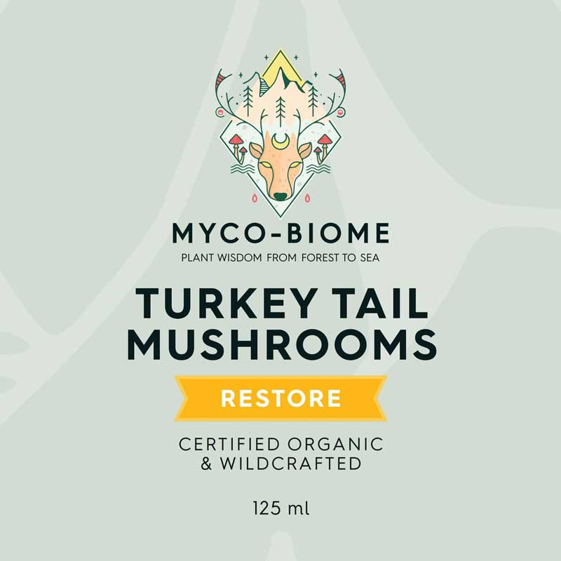 Adored Beast Apothecary (MYCO-BIOME) Turkey Tail Mushrooms | Liquid Double Extract (125ml) - CreatureLand