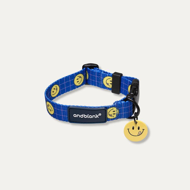 andblank [andblank x Cafe Knotted] Smile Pet Collar - Blue - CreatureLand