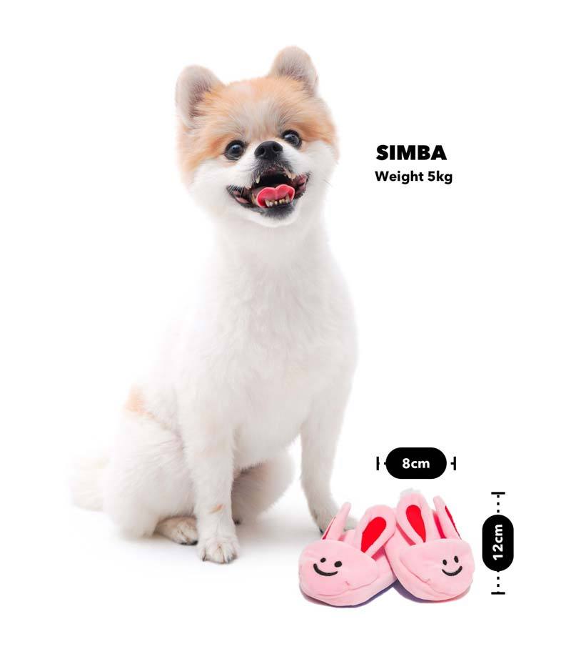 Bunny slippers for store dogs