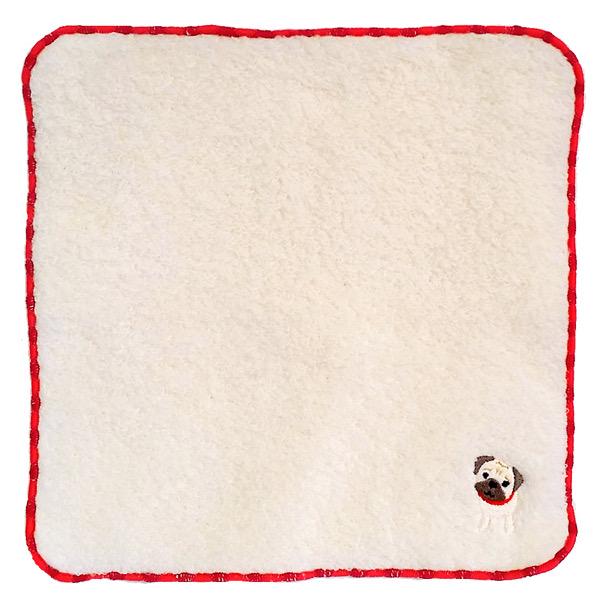 Bestever Embroidered Towel Handkerchief - Pug - CreatureLand
