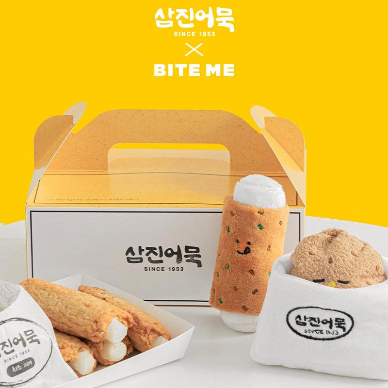 Bite Me [ Bite Me x Samjin ] Fish Cake Rice Roll Nose Work Dog Toy - CreatureLand