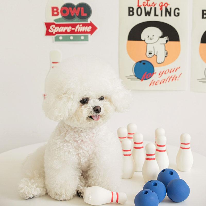 Bite Me Bowling Bowling Latex Dog Toy - CreatureLand
