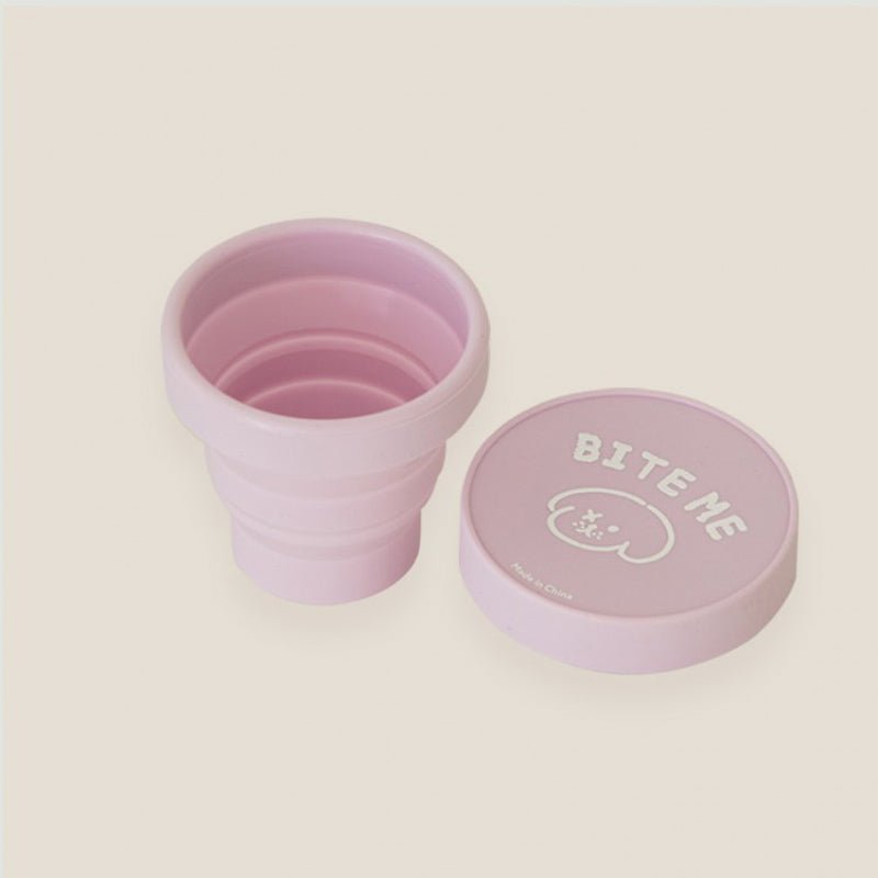 Bite Me Collapsible Water Cup - Pastel (4 Colours) - CreatureLand