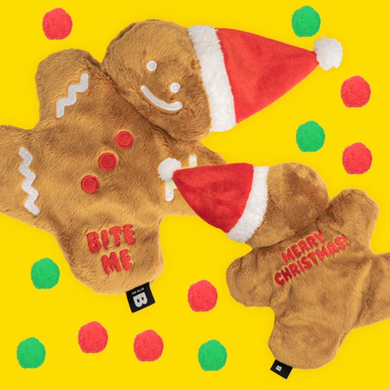 Bite Me Gingerbread Dog Toy - CreatureLand