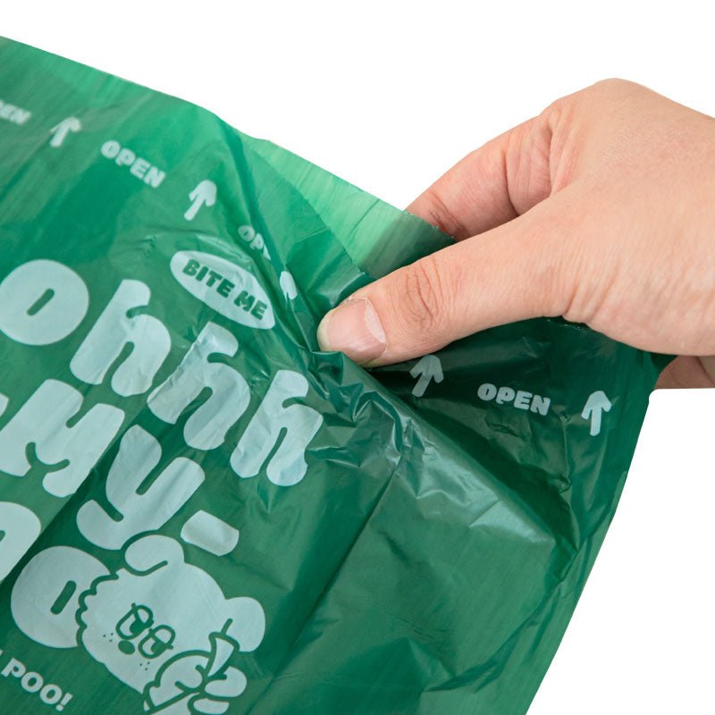 Bite Me Ohhh My Poo - Oxo-Bio Degradable Poop Bag | 8 Rolls, 120 Bags - CreatureLand